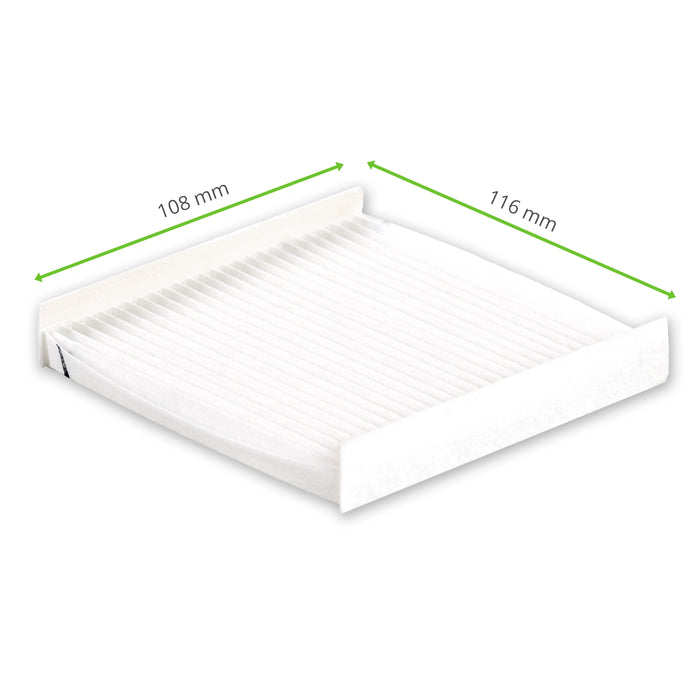 Mousses plissées filtrantes compatibles avec Pfannenberg FF PF 2x.000 116 x 108 mm (5 pièces)