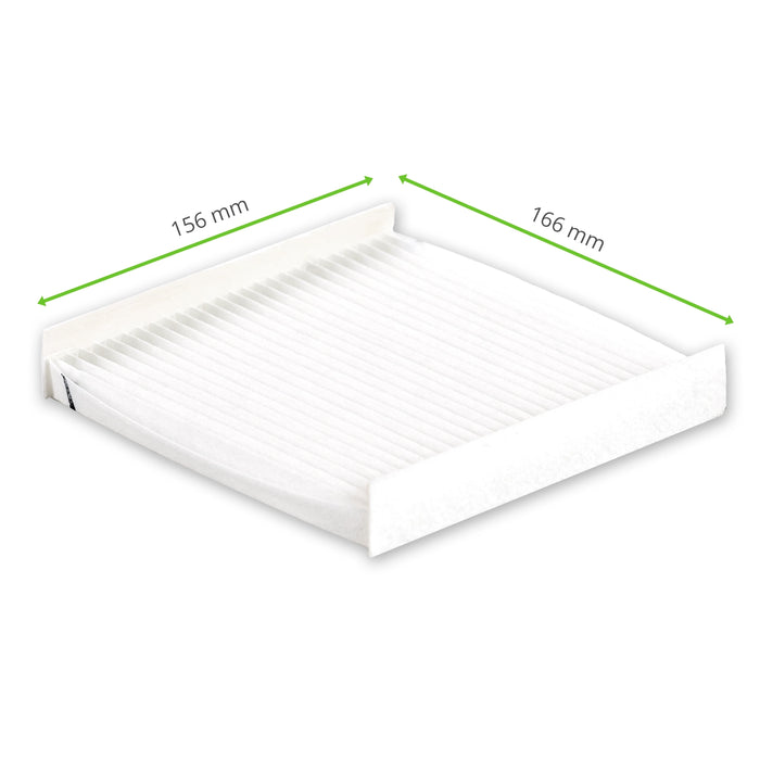 Mousses plissées filtrantes compatibles avec Pfannenberg FF PF 3x.000 166 x 156 mm (5 pièces)