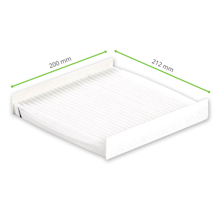 Mousses plissées filtrantes compatibles avec Pfannenberg FF PF 4x.000 212 x 200 mm (5 pièces)