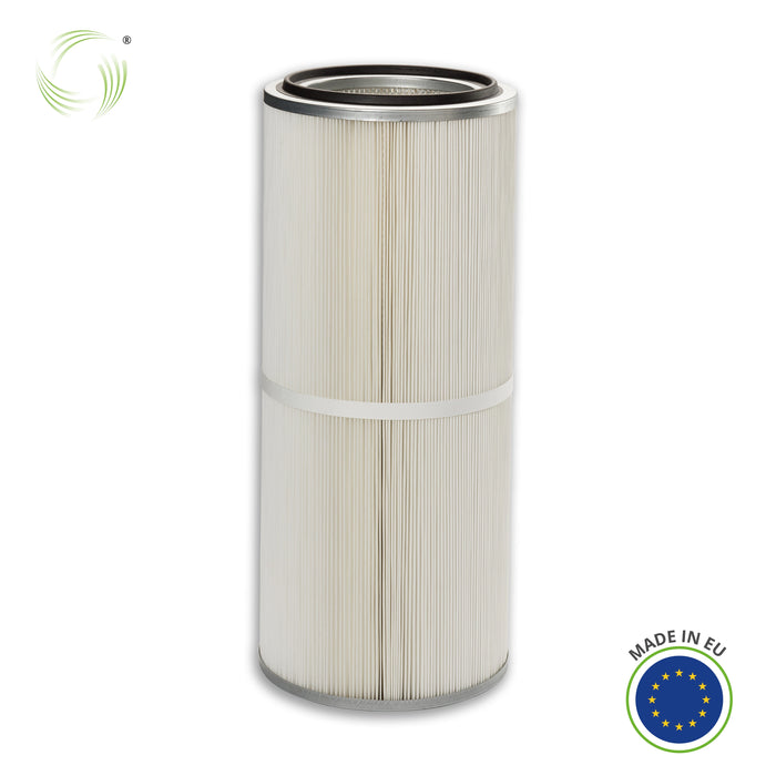 Cartouche filtrante, 325 x 750 mm, non-tissé polyester Huile/Eau, PLYMOVENT EUROMATE Lincoln Oerlikon