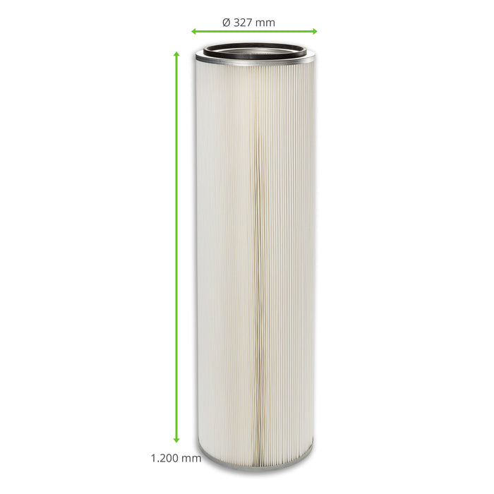 Cartouche filtrante, 327 x 1200 mm, PTFE, KEMPER