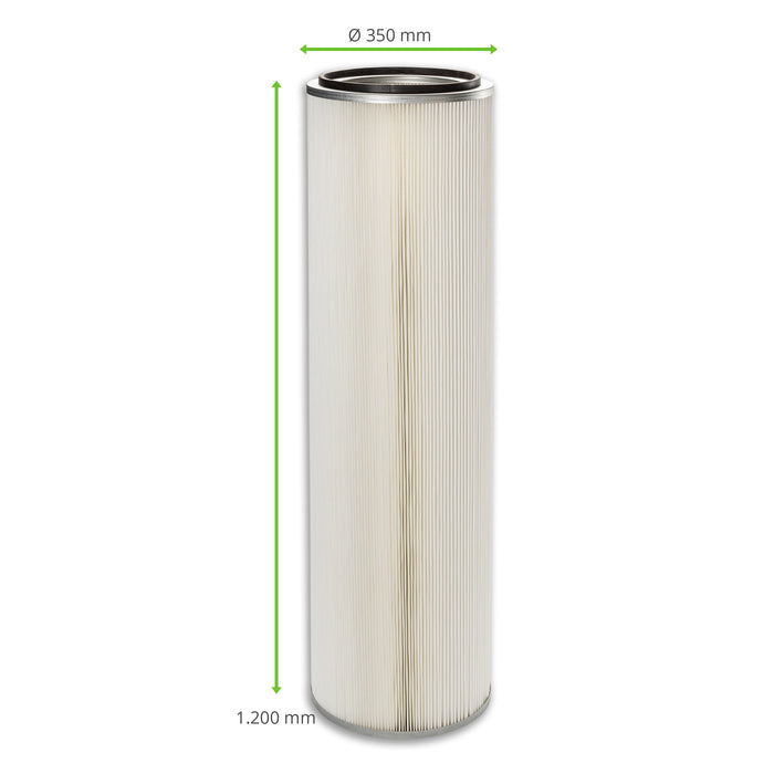 Cartouche filtrante, 350 x 1200 mm, PTFE, KEMPER