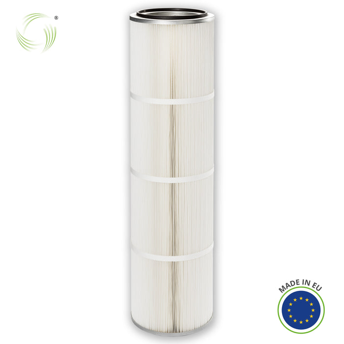 Cartouche filtrante, 327 x 1200 mm, cellulose/polyester avec nanorevêtement (ignifuge), TEKA