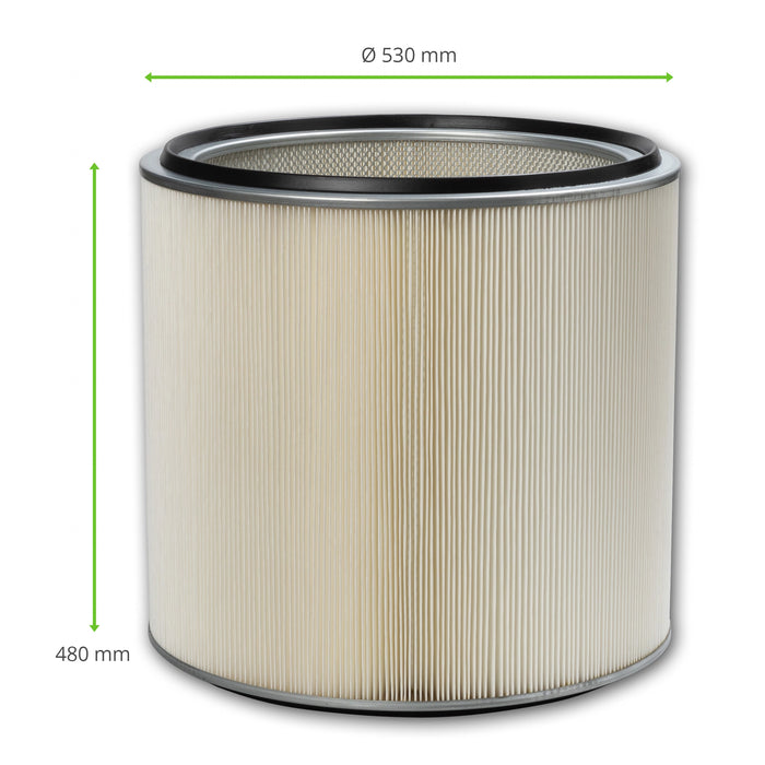 Cartouche filtrante, 530 x 480 mm, ePTFE, compatible avec KEMPER MaxiFil Clean