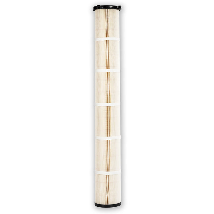 Cartouche filtrante, 185 x 1370 mm, cellulose / voile polyester ignifugé, compatible avec DANTHERM DISA NEDERMAN