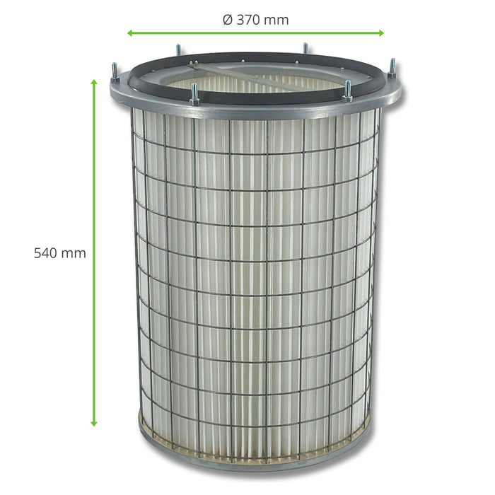 Cartouche filtrante, 370 x 540 mm, voile polyester, ESTA