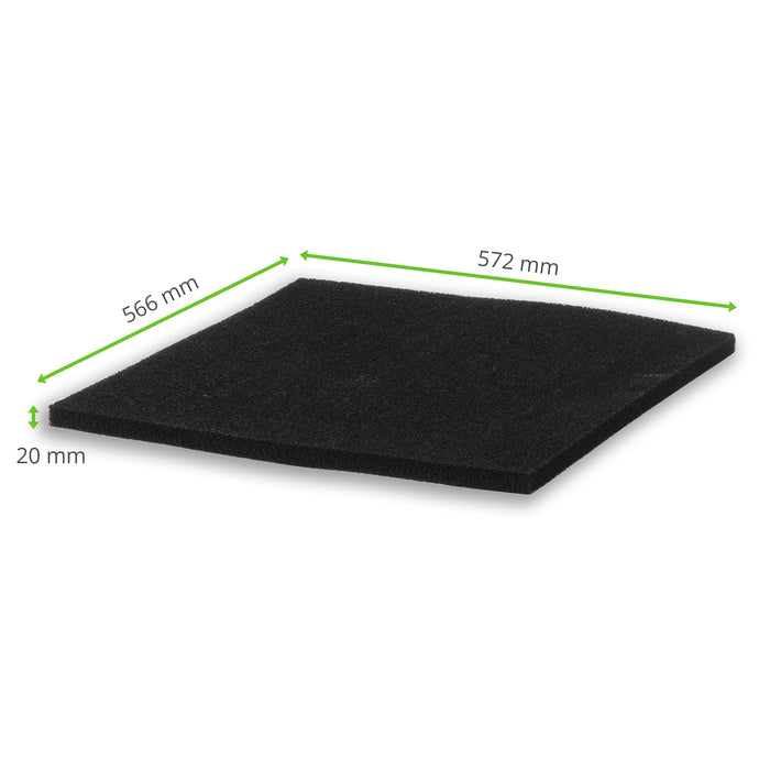 Filtre à charbon actif, 572 x 566 x 20 mm, KEMPER FilterTable
