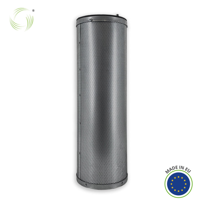 Activated carbon filter cartridge, 145x450 mm, triple bayonet lock
