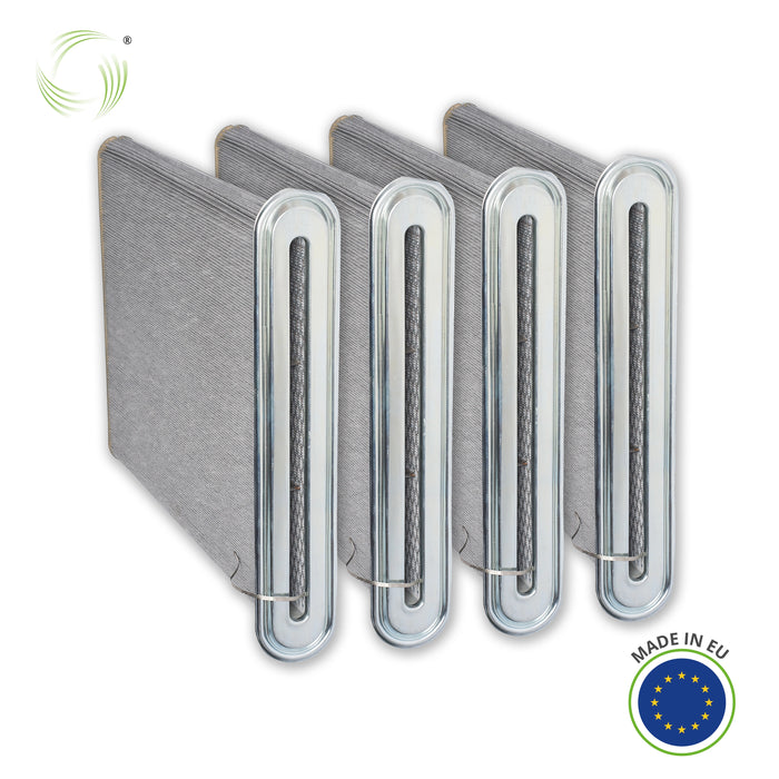 Set de 4 | Plaque filtrante, 695 x 85 x 950 mm, non-tissé polyester antistatique avec membrane PTFE, Nederman FilterMax C25