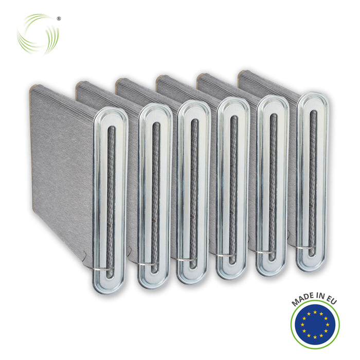 Set de 6 | Plaque filtrante, 695 x 85 x 950 mm, non-tissé polyester antistatique (10 m²), Nederman FilterMax DX