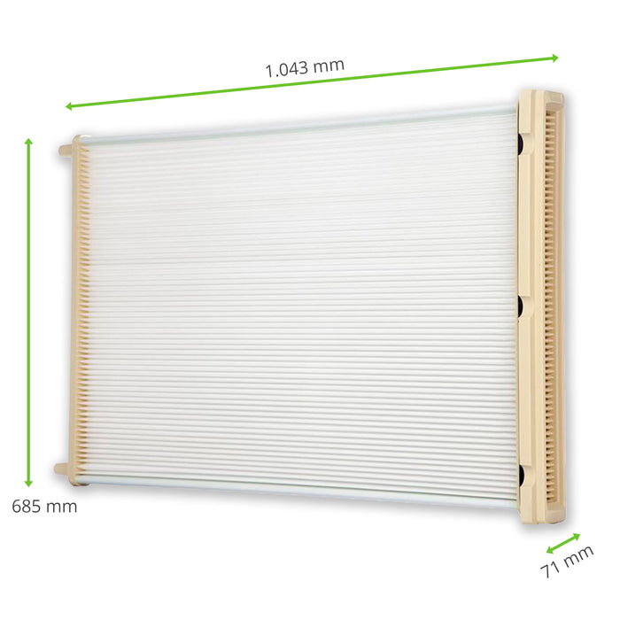 Plaque filtrante, 685 x 71 x 1043 mm PTFE, CAMFIL HANDTE TRUMPF
